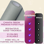 PerkHomy Light Grey Kraft Paper Roll 36" x 3 - Image 2