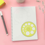 Circle Template 360° Protractor Round Stencil, Plastic Circle Ruler - Image 6