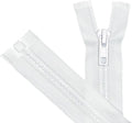 ANPURZII 2PCS #5 52 Inch White Separating Jacket Zippers by Unknown