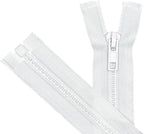 ANPURZII 2PCS #5 100 Inch White Separating Jacket Zippers by Unknown