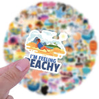 120PCS Hawaii Themed Stickers for Water Bottles, Summer Beach Scene Sticker - Image 3