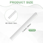 M METERXITY 15-Pack Acrylic Round Rods, 11.81 x 0.12 Inch/ 300 x 3 mm Clear - Image 3
