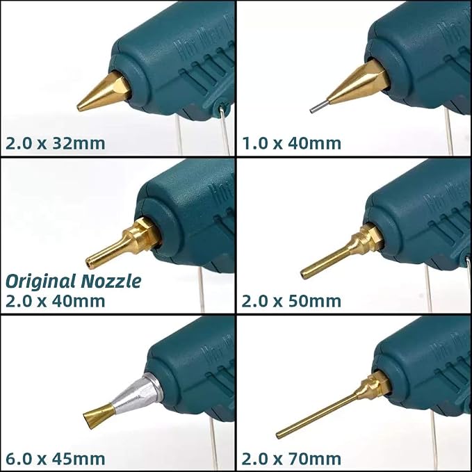 Full Size Hot Glue Gun Nozzle Set, 50/150 Watts Dual Power - Image 2