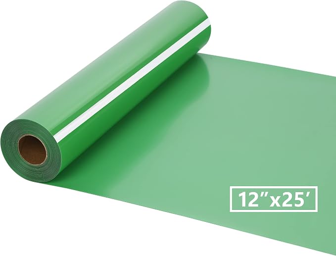 HTV Iron on Vinyl 12Inch by 25ft Roll HTV Heat Transfer Vinyl by HTVVETUR