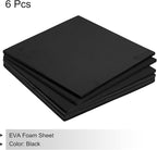 MECCANIXITY EVA Foam Sheets Black 9.8 Inch x 9.8 Inch 7mm Thick Crafts Foam - Image 3
