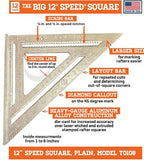 Swanson Tool Co., Inc Swanson T0108 Big 12 Speed Square Layout Tool - Image 6