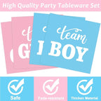 96 PCS Gender Reveal Party Supplies Gender Reveal Plates and Napkins Baby - Image 4