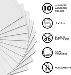 MEARCOOH Foam Sheets Crafts White 9x12 Inch 2mm Eva Color Craft Foam Paper - Image 2
