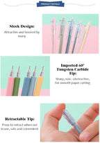 6 Pieces Art Cutting Tools Knife Pen Craft Paper Cutter Pen Carving Tools - Image 4