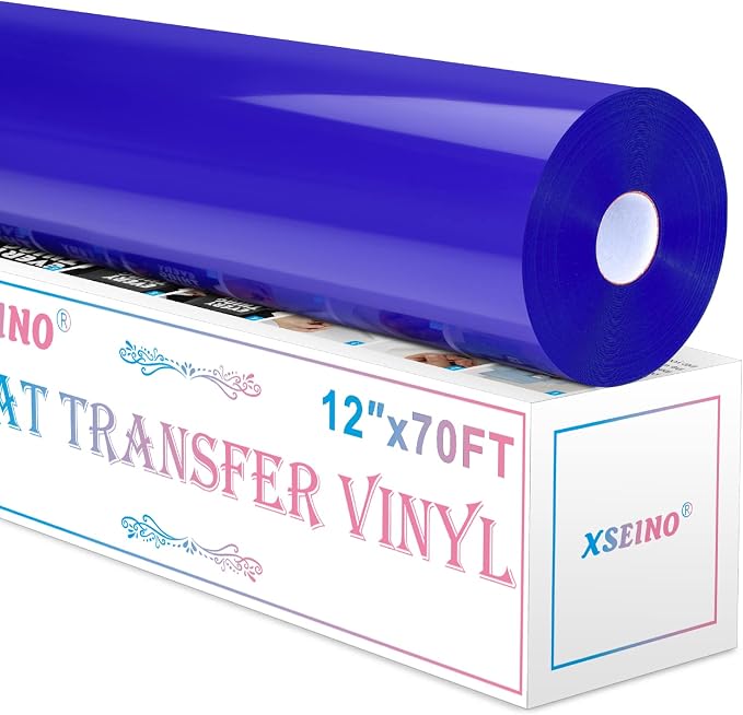 XSEINO Heat Transfer Vinyl Roll, RoyalBlue Iron on Vinyl Roll by XSEINOiscreating%EF%BC%81