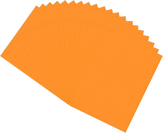 biguphate 20 Pack Orange EVA Foam Sheets, 15.7 x 11.8 in, 1MM Thick Foam Paper by Biguphate