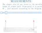 ANPURZII 10PCS #3 14 Inch White Invisible Zippers - Image 2