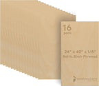 Baltic Birch Plywood 3 mm, 1/8 Inch Craft Wood, B/BB Grade, Stronger Than by Woodpeckers