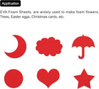 MECCANIXITY EVA Foam Sheets Red 9.8 Inch x 9.8 Inch 3mm Thick Crafts Foam Sheets - Image 5