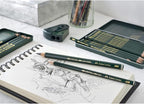 Faber-Castell 5 Piece Quality Water-Soluble Graphite Aquarelle Pencils in a Tin - Image 4