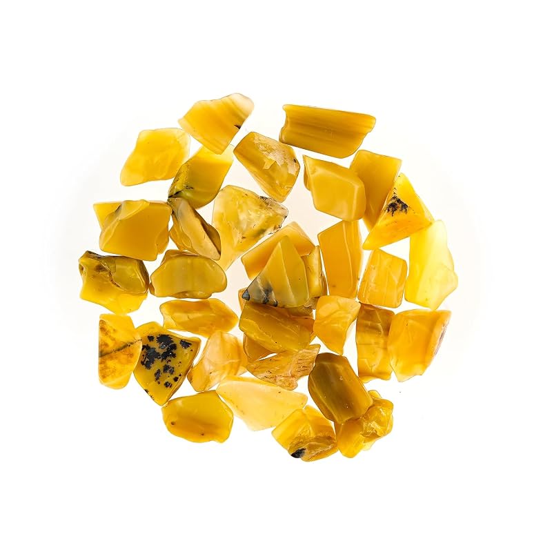ColouredRocks 100 carats Yellow Opal Crystals, Raw Stones, Rough Gemstones by ColouredRocks