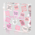 Female Desk Decor, 4x4 Inch Pink Acrylic, Motivational Quotes, Inspirational by MUZRUYOU