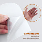 Bercoor 10 Pack 5x7 Inch Blank Clear Arch Acrylic Sign - Image 4