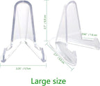LRANFOW Thickened Acrylic Card Stands Mini Easel Holder, Sports Card Stands - Image 3