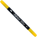 Tsukineko Dual-Ended Fabrico Marker Color-Fast, Lemon Yellow by Tsukineko