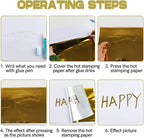 100PCS Toner Reactive Foil for Card Making 11.4x7.9inch Transfer Foil Paper for - Image 4