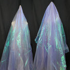 Light Purple Iridescent Organza Fabric - Image 2