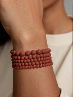 6mm Matte Red Turquoise Bead, 15-Inch Matte Round Loose Stone Beads - Image 4