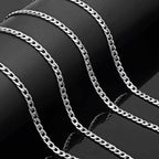 Jishi 16ft Cuban Link Chain Roll 6mm Silver Stainless Steel Necklace Chains - Image 4