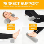 AllSett Health Firm Cervical Neck Roll Memory Foam Pillow, Bolster Pillow - Image 4