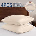 Pillowcases Standard 4 Pack, 20x26 Pillow Cases - Image 5