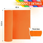 Do²ping Orange Eva Foam Sheets Roll, 3mm EVA Craft Foam 49''x13.5'' High - Image 3