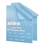 KINLINK 11x14 Plexiglass Sheets 1/24 inch Thick, 1mm Clear PET Plastic Sheet by KINLINK