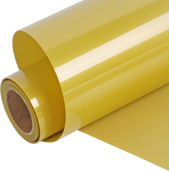 FUNKAKA Golden HTV Heat Transfer Vinyl Rolls, HTV Vinyl by FUNKAKA