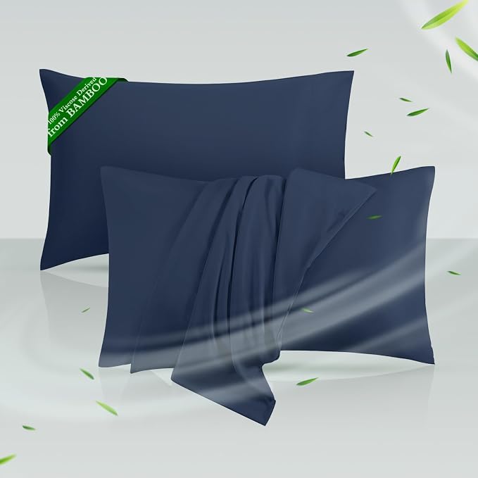 Cooling Pillowcases Queen Size Set of 2, Viscose Derived from Bamboo by HOTSLEEPERSHEETS