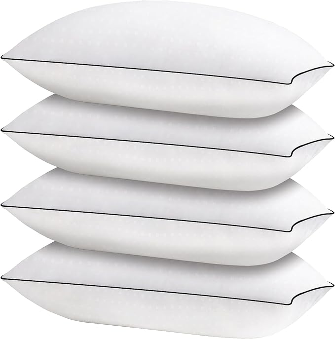 HIMOON Bed Pillows for Sleeping 4 Pack, King Size Cooling Pillows Set of 4 by HIMOON