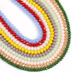 300pcs 8mm Crystal Glass Beads for Jewelry Making Faceted Rondelle Flat - Image 7