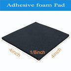 Rubber Adhesive Pads 8 Pcs 4"x4"x1/8" - Image 2