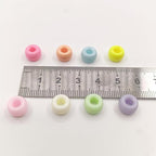 2000+ Pony Bead Bulk 6x9mm Multi-Colored Plastic Craft Beads Set, Bulk Hair - Image 2