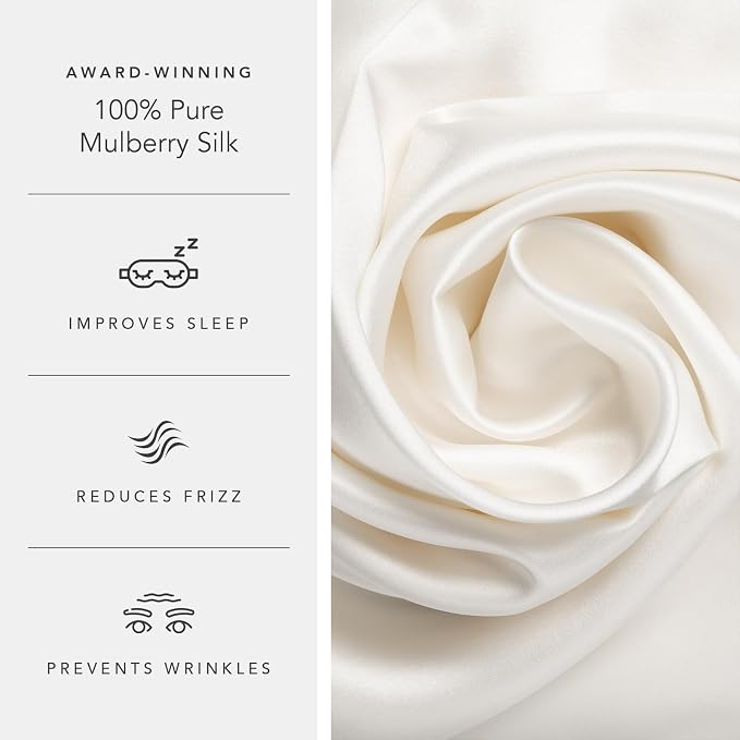 Fishers Finery 25mm 100% Pure Mulberry Silk Pillowcase - Image 5