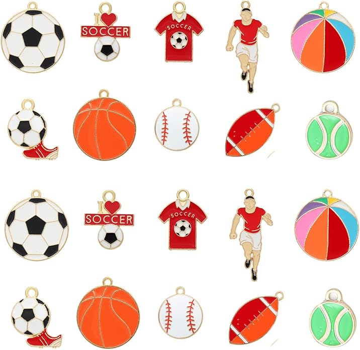 Bulk Gold Enamel Charms for Jewelry Making, Colorful Metal Charms Pendant for by stino