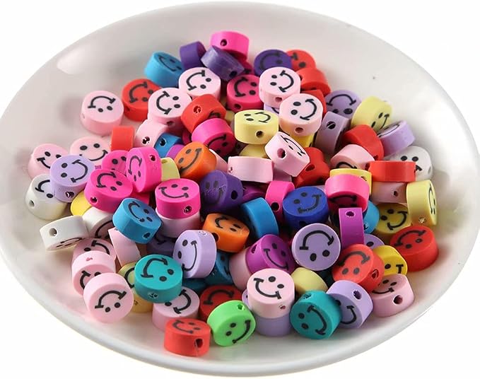 100pcs Mixed Polymer Clay Spacer Beads - Image 4