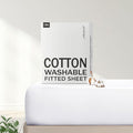 FreshCulture Pure Cotton Fitted Sheets King Size, 300 Thread Count Percale by FreshCulture