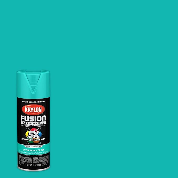 Krylon Fusion All-In-One 12 Oz. Satin Spray Paint, Beach Glass - Image 2