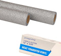 guangyintong Glitter Silver Heat Transfer Vinyl HTV Rolls, 2 Rolls 12" x 12ft by guangyintong