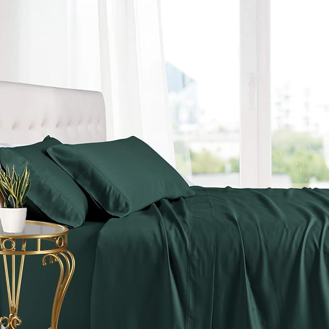 Royal Hotel Bedding 100% Viscose Made from Bamboo Sheets, Soft Cooling Sheets - Image 3