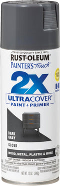 Rust-Oleum Painter's Touch 2X Ultra Cover Spray Paint, Gloss Dark Gray by Rust-Oleum