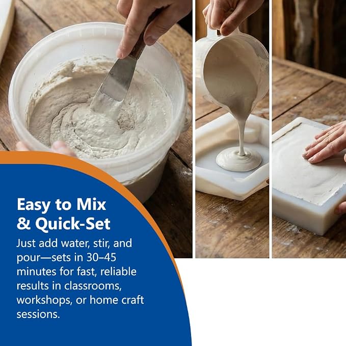 Perfect Plaster for Pottery & Ceramic Slip Casting Molds, Non-Toxic Water-Based - Image 4