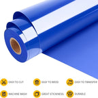 VinylRus Heat Transfer Vinyl-12” x 35FT Royal Blue Iron on Vinyl Roll - Image 4