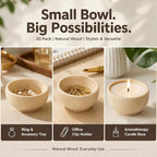 ZENFUN 20 Pack Wooden Pinch Bowls, Mini Unfinished Bowl Set - Image 12