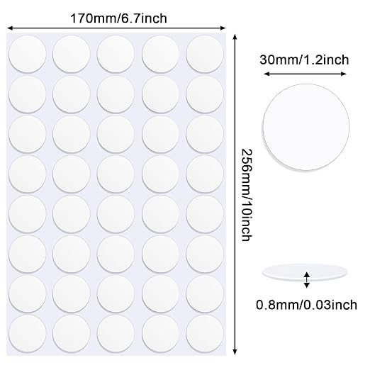 JANYUN 140 Pcs Double Sided Sticky Dots Removable 30 mm Round Putty Sticker - Image 2